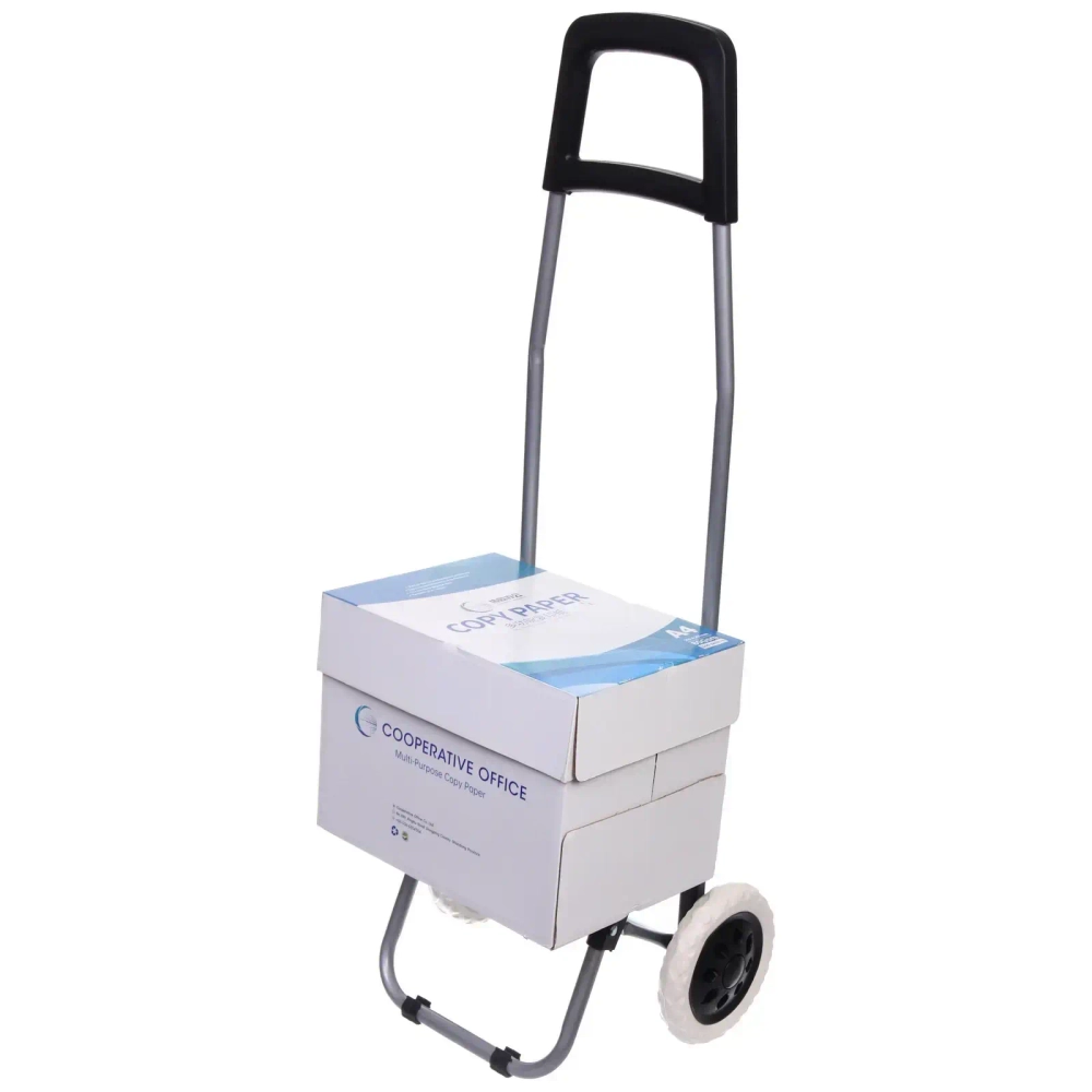 Тележка хозяйственная с сумкой (93*33*26см, колеса 16см,грузоподъемность до 30 кг.) синяя SYD-016