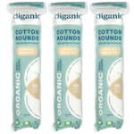 Cliganic, Круглые кружки из органического хлопка с аргановым маслом, 3 упаковки (100 шт.)