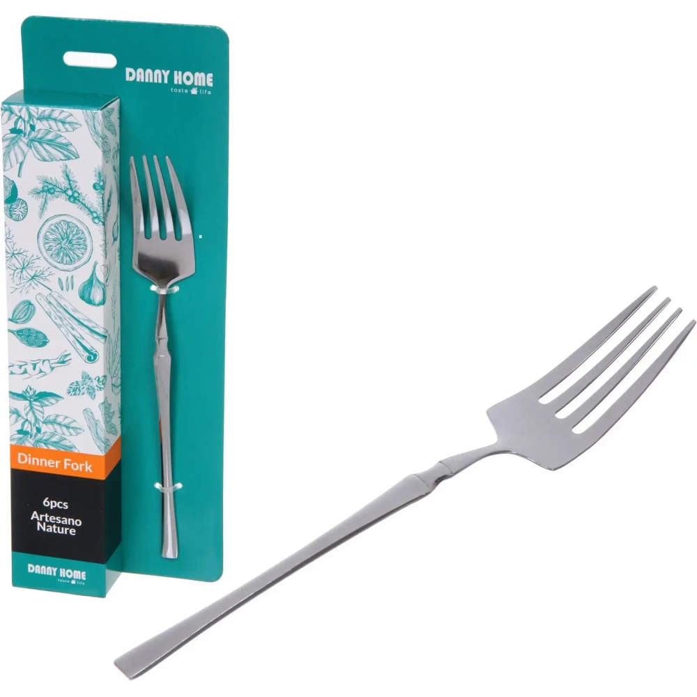 Набор столовых вилок 6шт «NORDIC» в подарочной коробке, серебро