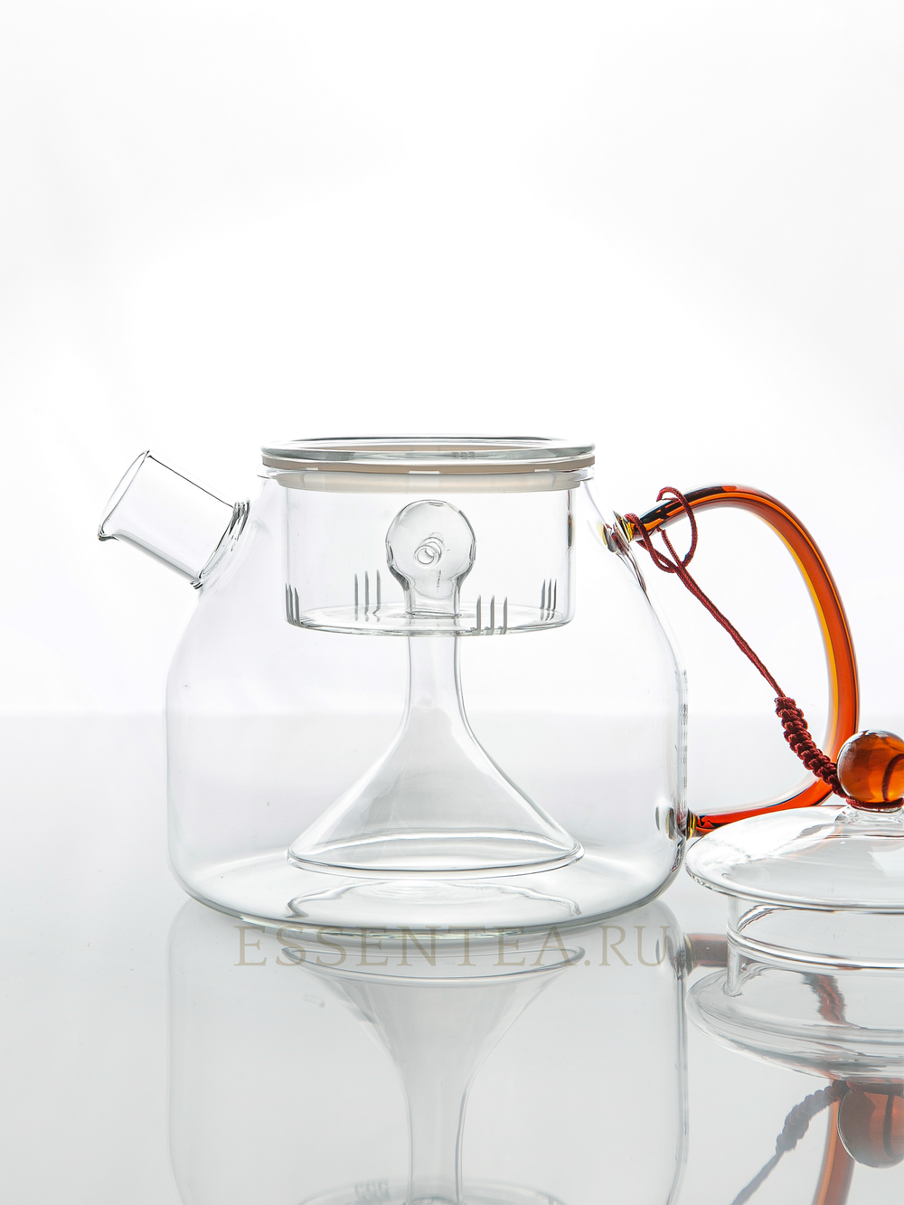 Чайник стеклянный "Джингуа" с колбой 1000 мл