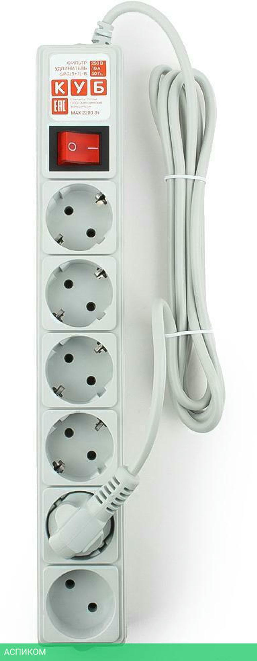 Сетевой фильтр Power Cube SPG(5+1)-16B-5М