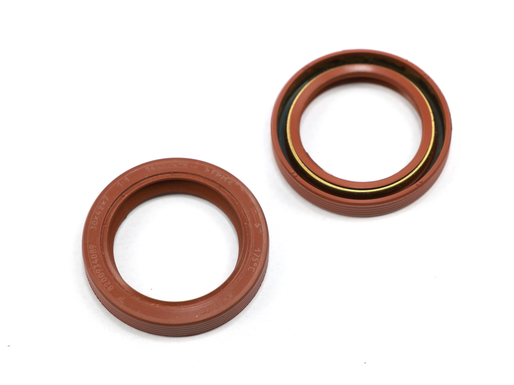 Сальник 30х42х7 а/м ВАЗ LADA LARGUS распредвала (8 клапанов) (с пружиной/FPM) Резинотехника г. Балаково ( ОЕ 8200934089(7700749395) )