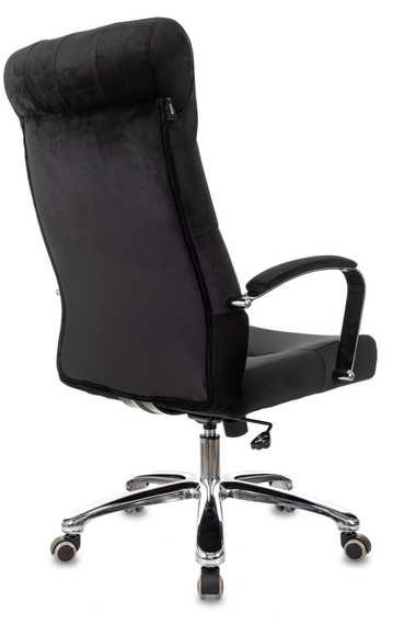 Кресло руководителя Бюрократ T-9928SL Fabric черный Italia Black крестов. металл хром
