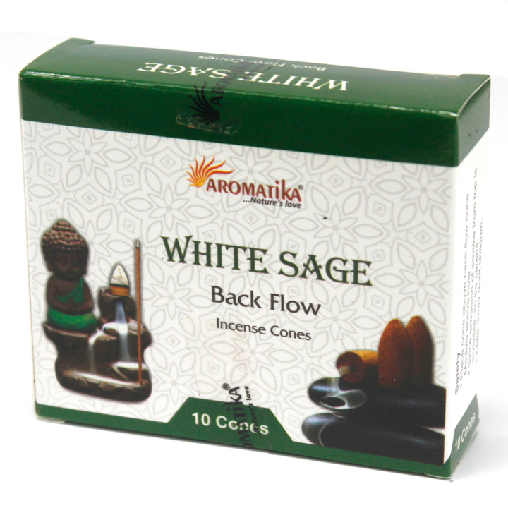 Aromatika White Sage Благовоние-конус Белый Шалфей, пуля (стелющиеся)