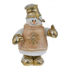 Фигура Снеговик со снежинкой 36 см., ЕлкиТорг (ФП083)