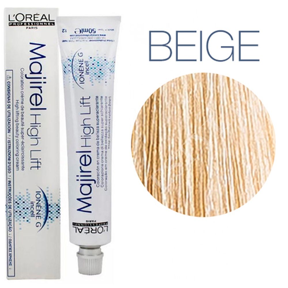 L&#39;Oreal Professionnel Majirel High Lift Beige Пепельно-золотистый, 50мл.