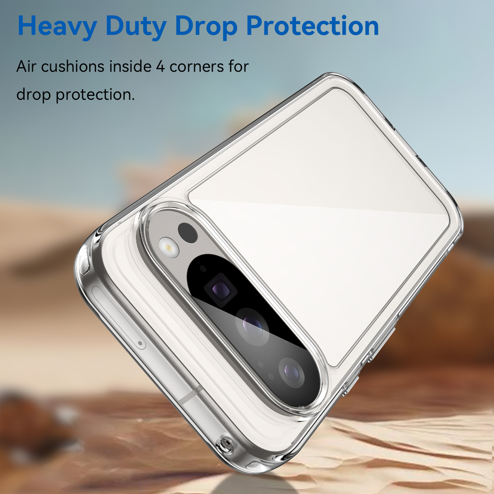 Противоударный чехол для смартфона Google Pixel 10 и 10 Pro, усиленные прозрачные защитные рамки