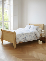 Кровать односпальная 90х200 Мелания с местом для хранения, ящик для белья, массив сосны и дуба, Dipriz