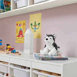 IKEA LIVLIG  (ИКЕА ЛИВЛИГ)  -  Плюшевая игрушка, собака/сибирский хаски, 26 см
