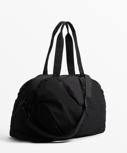 Oysho Спортивная сумка со сборками, черный