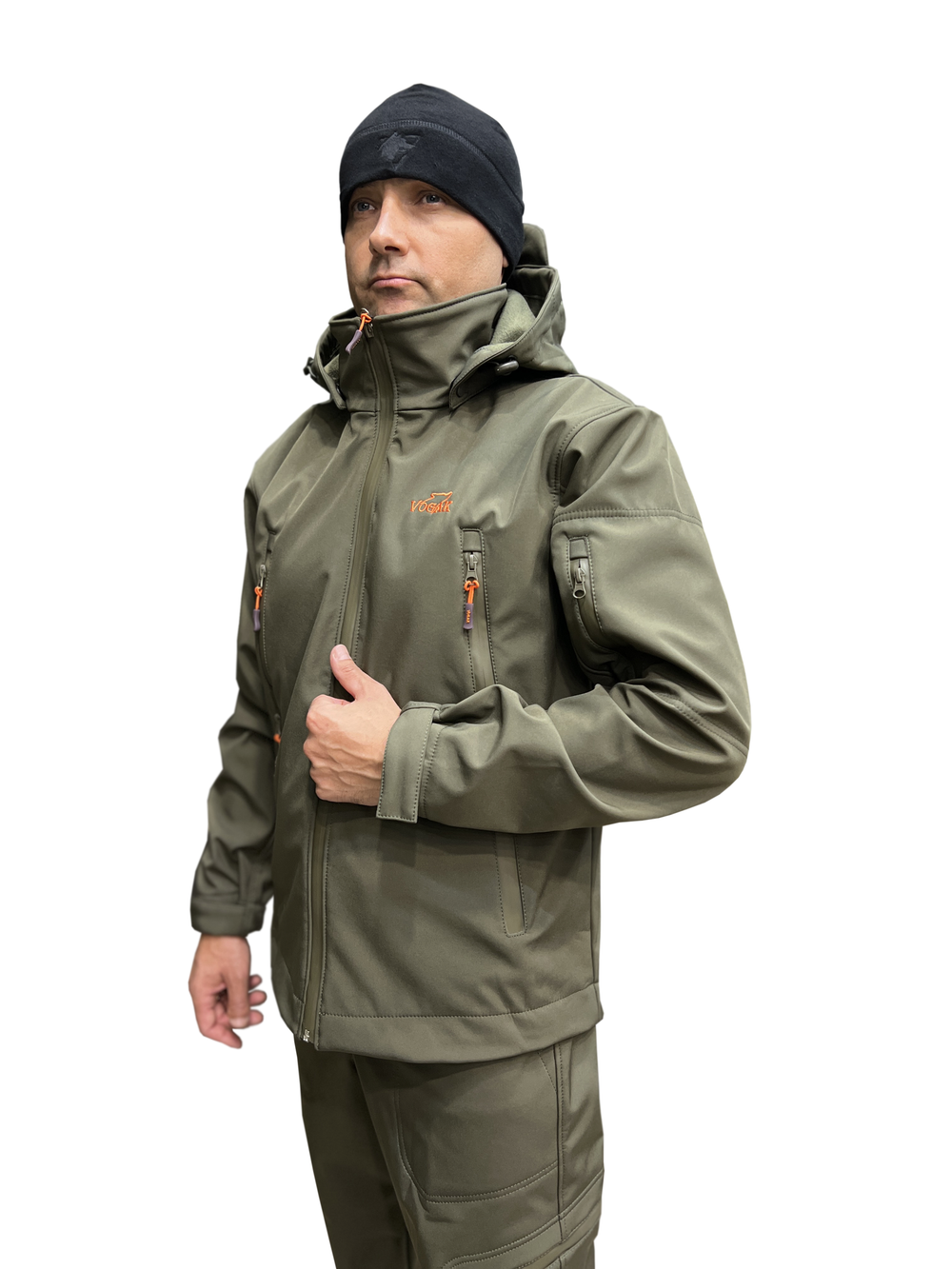 Костюм демисезонный Вожак 105 Форест SoftShell олива, мембранный
