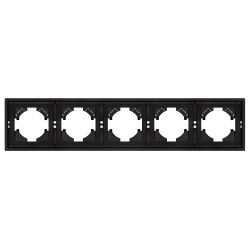 Рамка пластиковая FRM-TENDO-SFPL-5-BK (Arlight, Матовый черный) 054657