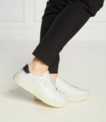 Кожаные кроссовки amber_runn_fl1 BOSS BLACK - белый(50511113)