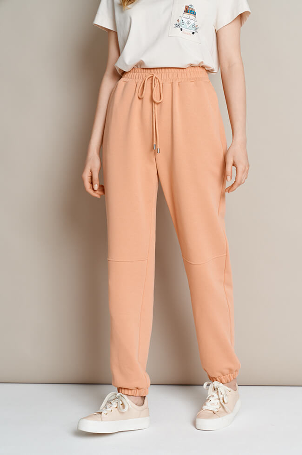 3877 Брюки женские (персик)