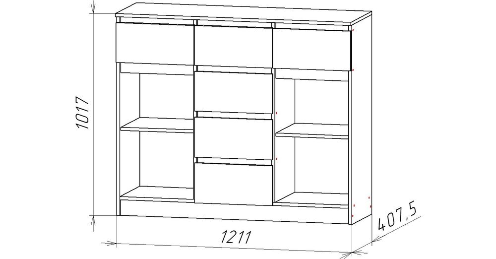 Ницца 06 Комод (ЦРК.НЦ.06)