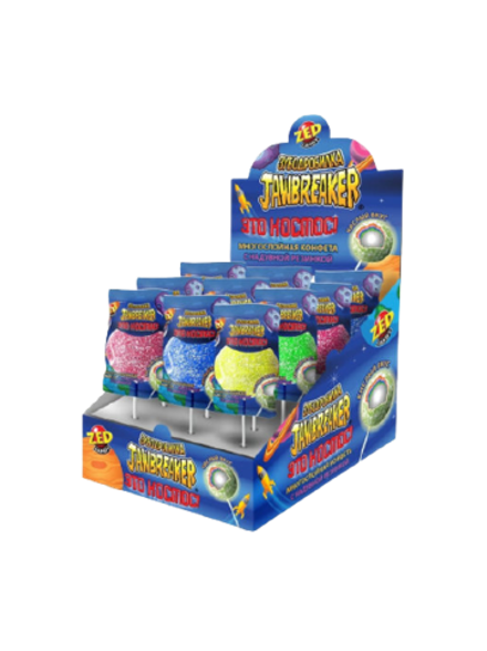 Зубодробилка Это космос! многослойная конфета на палочке с надувной резинкой