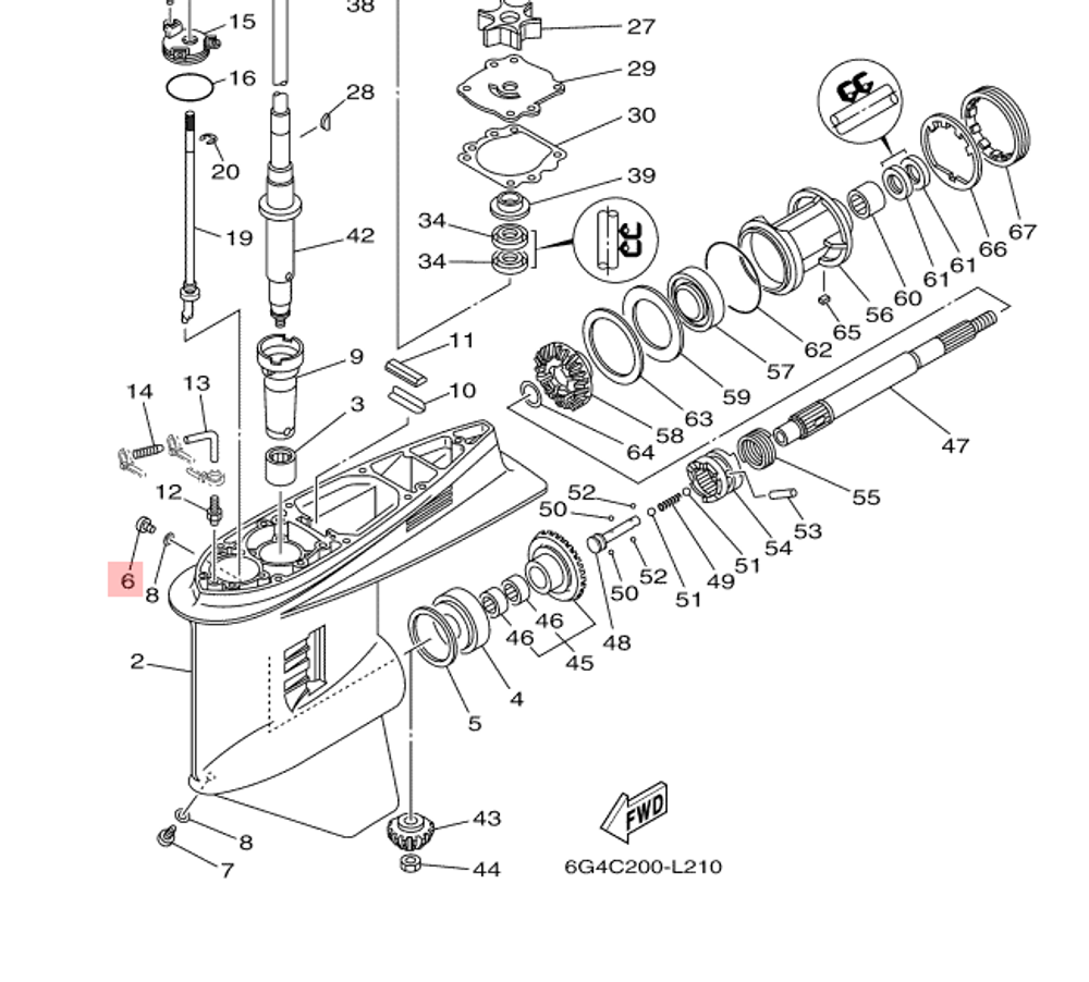 Винт сливного отверстия редуктора ПЛМ