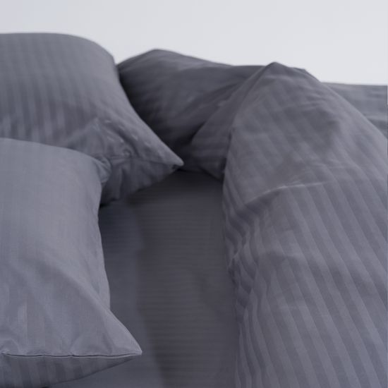 Наволочка  Ecogri ,  страйп  полисатин  50x70 ,  HOMY