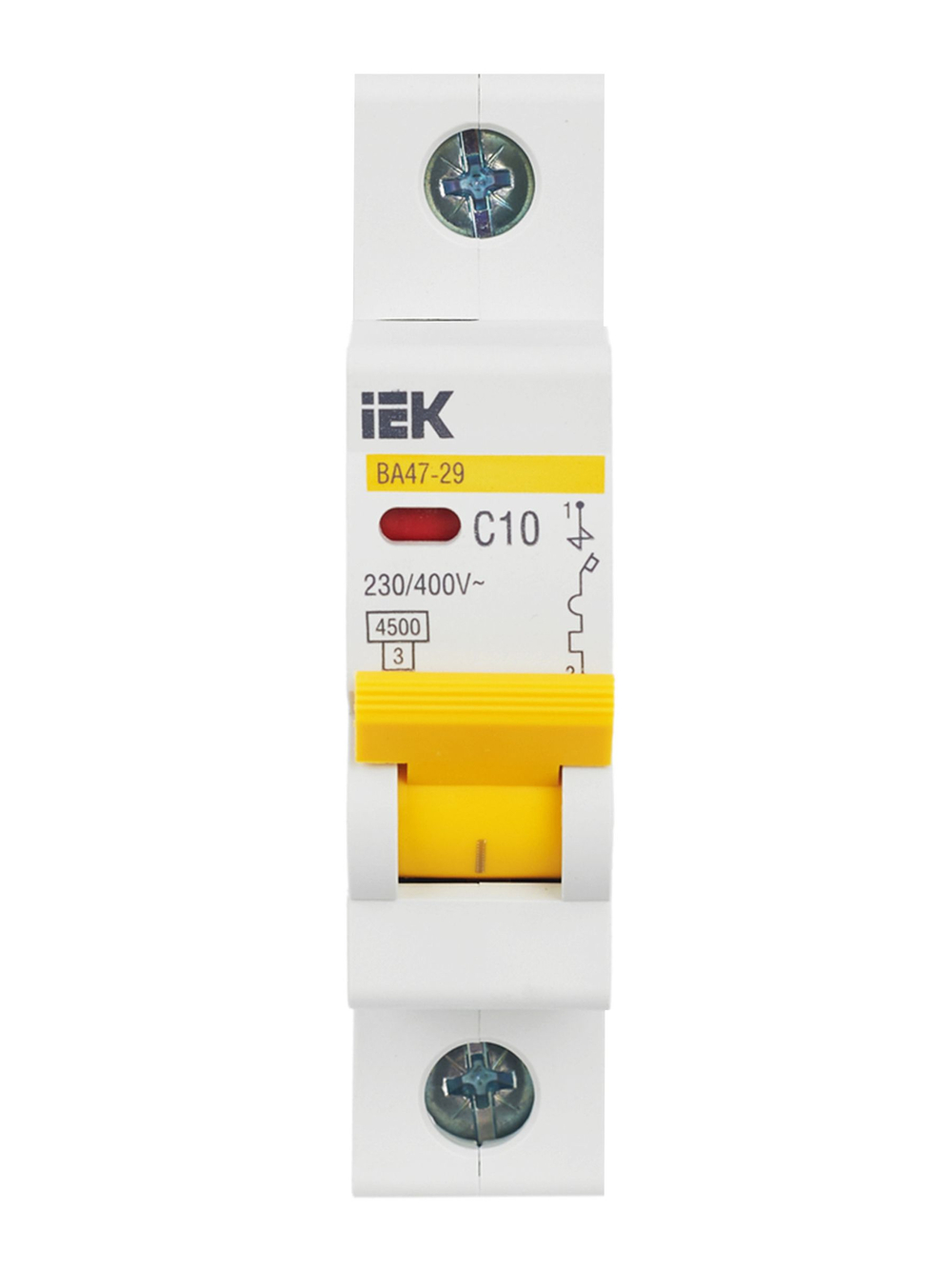 KARAT Автоматический выключатель ВА47-29 1P C 10А 4,5кА IEK