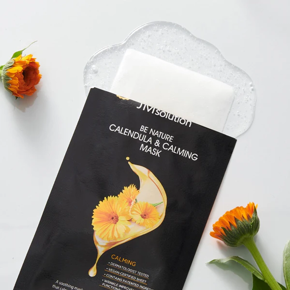 Маска тканевая с календулой JMsolution Be Nature calendula & calming, 24мл