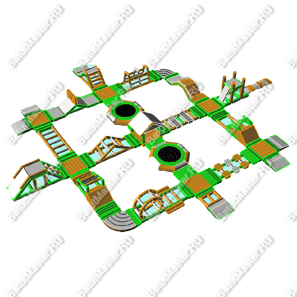 Коммерческий аквапарк «Тропическое приключение» 50×50×3 м