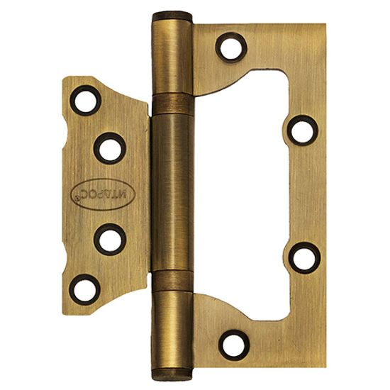 Петля дверная ИТАРОС без врезки 100x75x2 старая бронза АВ