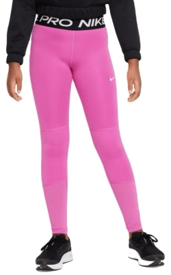 Брюки для девочки Nike Girls Pro Dri-Fit - active fuchsia/white