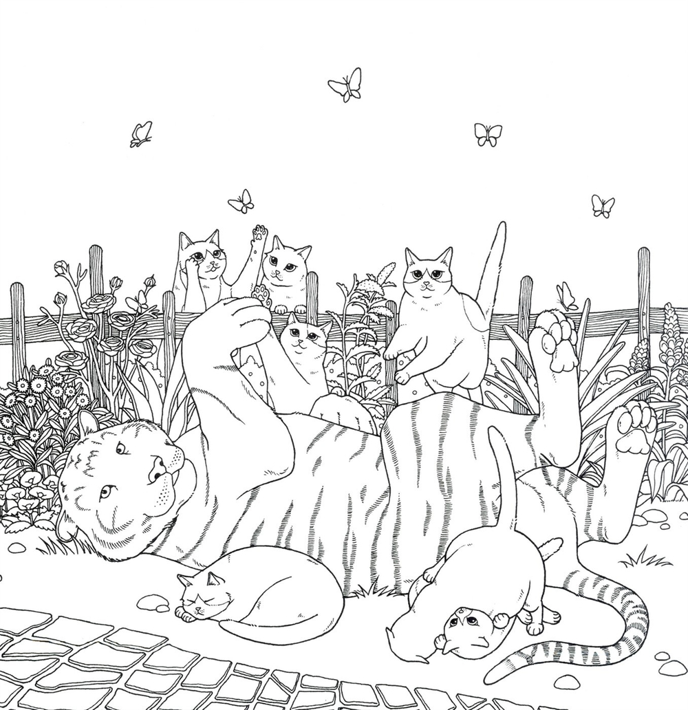 Cat coloring Therapy 2. Coloring Book (Распродано)