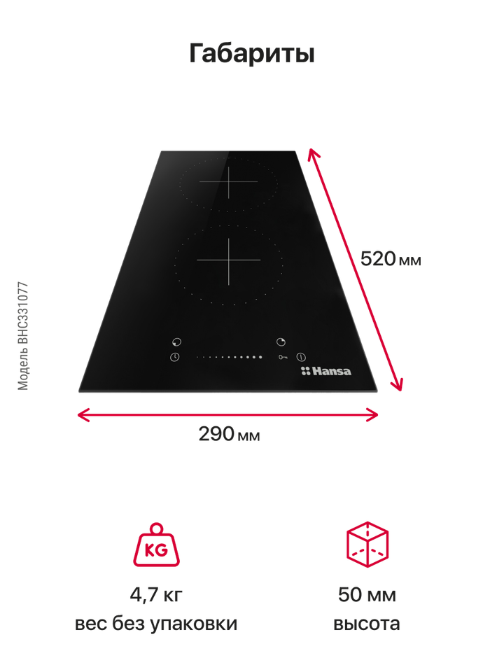 Электрическая панель Hansa BHC331077