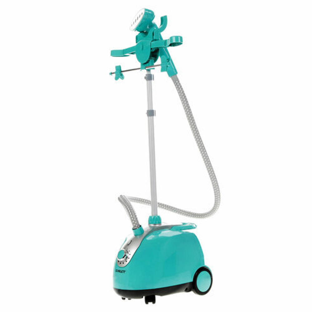 Отпариватель SCARLETT SC-GS130S06, 1800 Вт, пар 160 г/мин, резервуар 1,6 л, 10 режимов,1 насадка, голубой