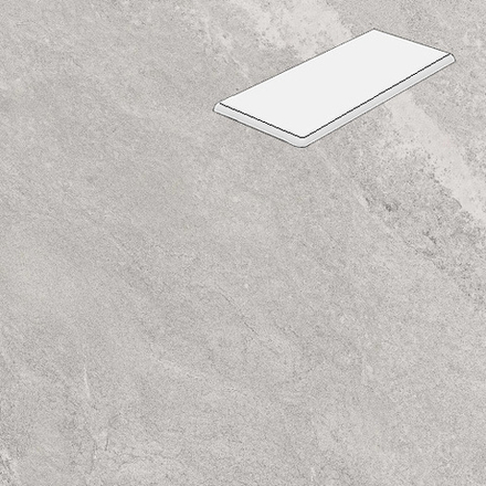 Угловая ступень с фаской Lifebrick Mountain Ash 600x330x20