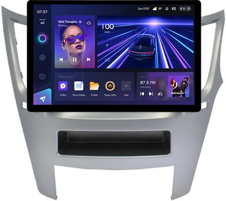 Магнитола для Subaru Legacy 5, Outback 4 2009-2014 (правый руль) - Teyes CC3-2K монитор 13" 2K QLED на Android 10, ТОП процессор, CarPlay, 4G SIM-слот