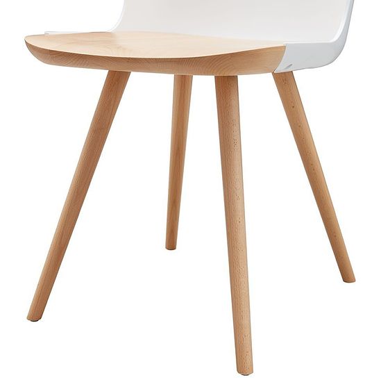 Стул Klam c белой спинкой