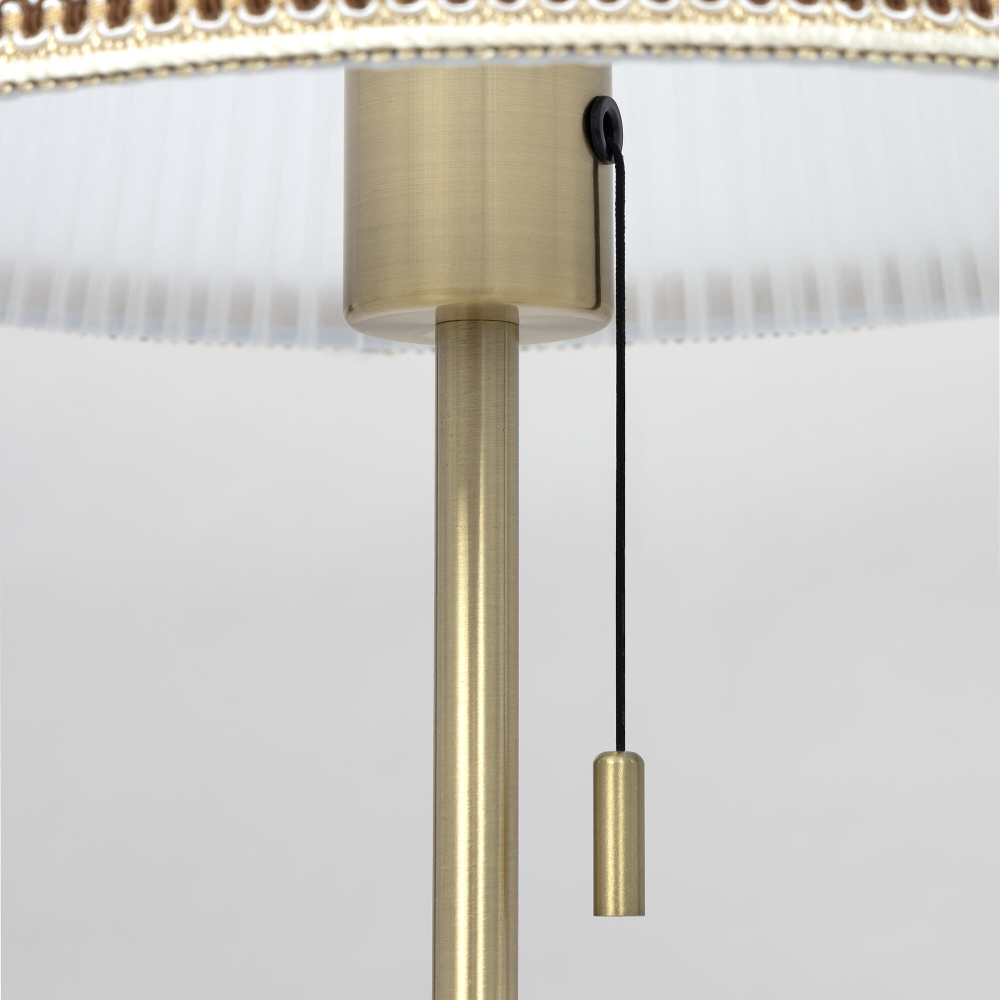 Citilux Линц CL402730 Настольная лампа бронза с белым абажуром