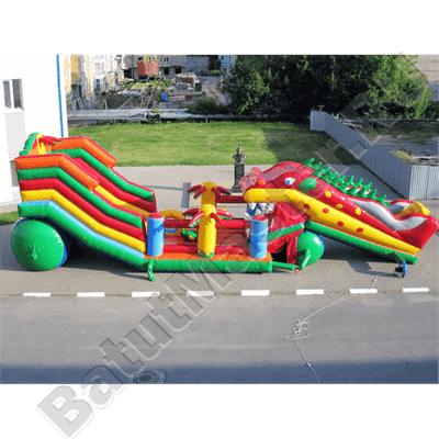 Большая надувная горка "Дракоша"