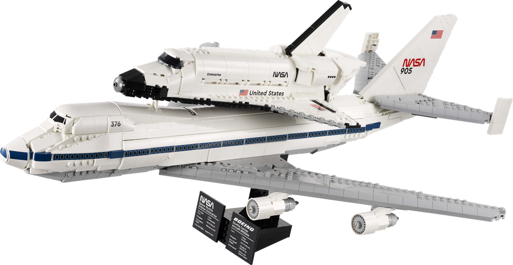 Конструктор Лего айконс Шаттл-авианосец 10360 | LEGO Icons Shuttle Carrier Aircraft | масштабная модель 2417 деталей 18+