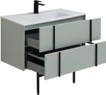 Тумба с раковиной Allen Brau Reality 90 см 1.32006.PWM папирус матовый