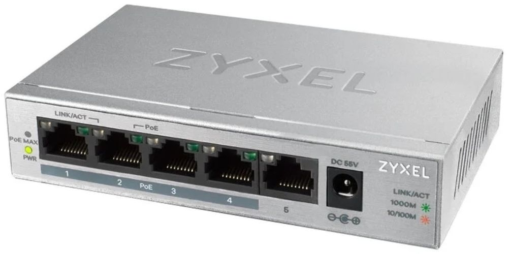 ZyXEL GS1005HP-EU0101F серебристый