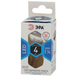 Лампа светодиодная ЭРА STD LED R39-4W-840-E14 4Вт рефлектор нейтральный белый свет Е14 | Лампы cветодиодные Рефлектор (R )