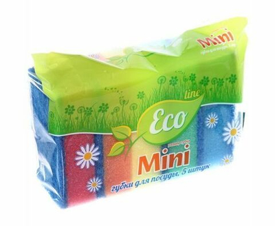 Губки для посуды РУСАЛОЧКА ECO LINE Мини 5 шт.