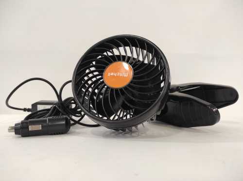 HX-T602 (24 вольт) / Вентилятор салонный на прищепке, 12 см, 24V (1 шт.)