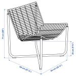 Кресло - IKEA SKÅLBODA/SKALBODA, 71x69x64см, черный, СКОЛБОДА ИКЕА