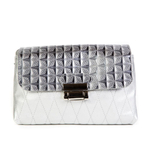 Стильная женская повседневная белая сумочка из экокожи Dublecity М-СД-32