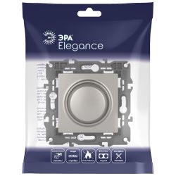Светорегулятор ЭРА Elegance 14-4101-16 поворотно-нажимной, 400ВА 230В, титан