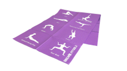 Складной коврик для йоги 4 мм (с упражнениями)