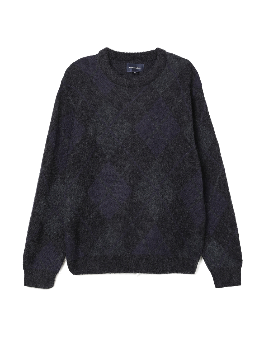 Мужской Свитер Mohair Argyle Knit