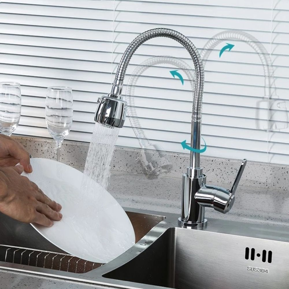 Смеситель для кухни, Frud, гибк излив, с картриджем, хром, R42052-30