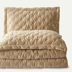 Покрывало 250х260 и 2 декоративные наволочки Arya home Ansel бежевый