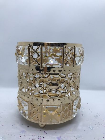 Подставка для кистей и пилок металлическая с камнями №3