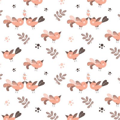 Маленькие влюбленные птички